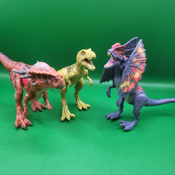 Other - 2017 Jurassic World T Rex Dilophosaurus Stygimoloch Stiggy Tyrannosaurus Rex